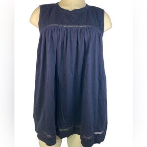 Banana Republic Sleeveless Navy Blue Top Women’s XL